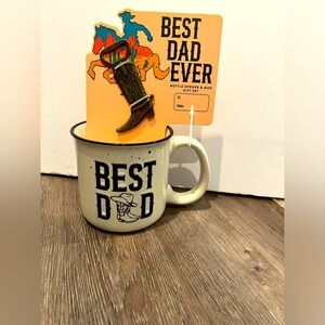 Best Dad Ever Coffee Mug and Bottle Opener- NWT